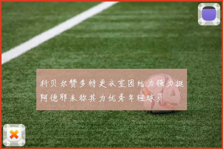 科贝尔赞多特更衣室团结力强力挺阿德耶米称其为优秀年轻球员